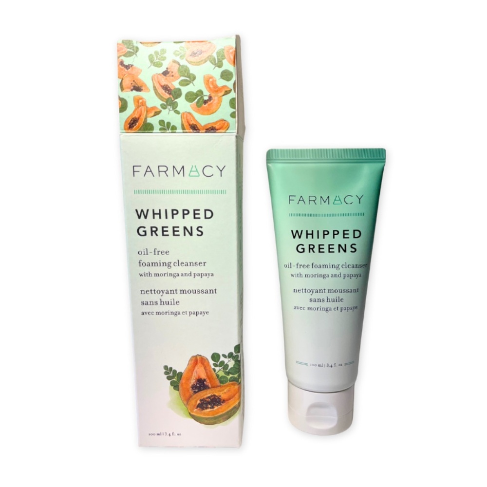 Farmacy Whipped Greens Foaming Cleanser with Moringa and Papaya 100ml